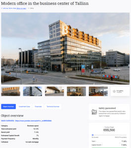 P2P Investor & Softwareentwickler rating rating 2020 03 20 10 24 25 Modern office in the business center of Tallinn ReInvest24