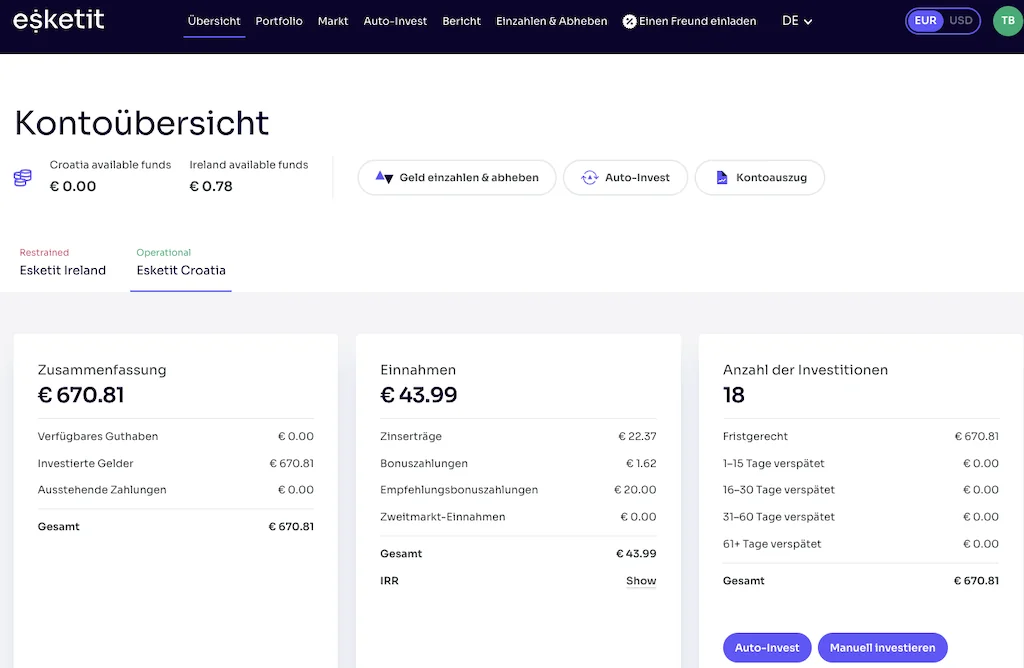 168.000 € in P2P: 1.550 € Zinsen JEDEN Monat mein P2P Kredite Portfolio Quartalsreport Q1 2026! 13 P2P Kredite Portfolio 2026 P2P Kredite Portfolio 2026 Portfolio Report asterra esketit screen