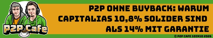 P2P ohne Buyback: Warum Capitalias 10,8% solider sind als 14% mit Garantie 5 Asterra Village P2P Cafe Capitalia Rendite