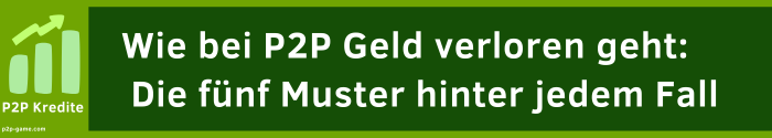 P2P Kredite Risiko: Regulierung, Fälle und eigene Prüfung 1 P2P Risiko P2P Risiko Grundlagen Grundlagen p2p risiko